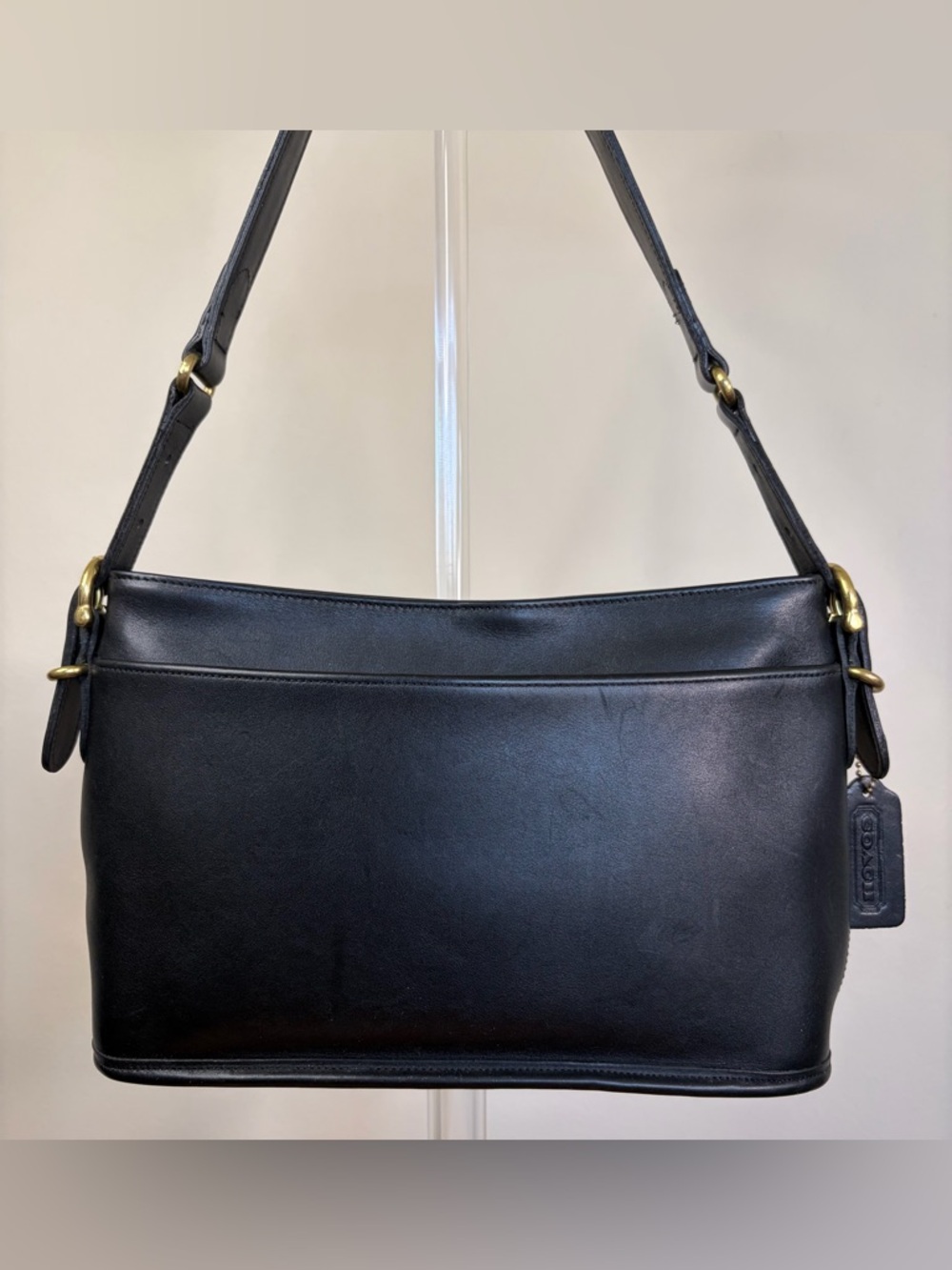 Vintage COACH Equestrian Slim Zip Crossbody Black 9802 EUC - Picture 17 of 17